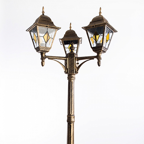 Столб фонарный уличный Arte Lamp BERLIN A1017PA-3BN