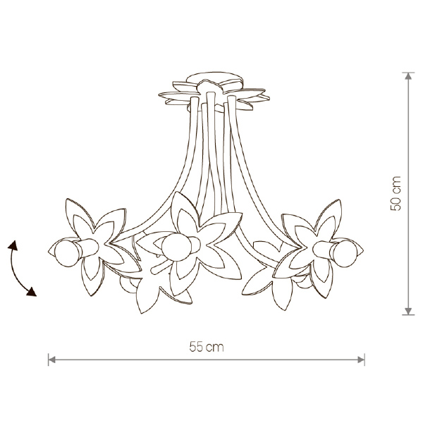 Потолочная люстра Nowodvorski Flowers 6896