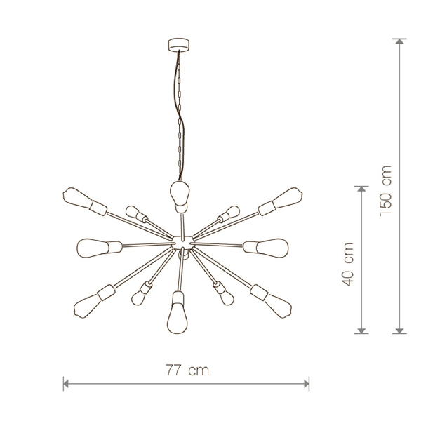 Подвесная люстра Nowodvorski Rod 9733