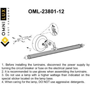 Подсветка для картин Omnilux Bolsena OML-23801-12