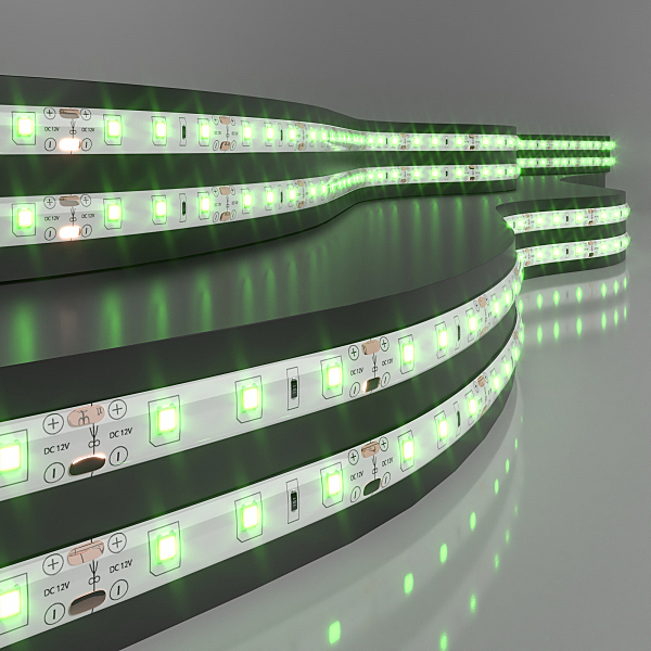 LED лента Elektrostandard Лента 12V Лента светодиодная 60Led 4,8W IP65 зеленый (2835 12V 60Led 4,8W IP65) a040997