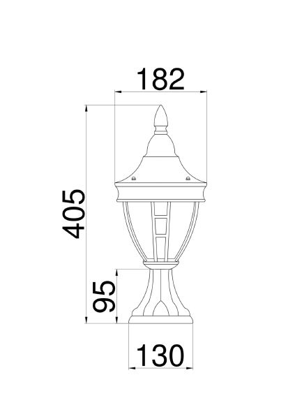 Уличный наземный светильник Maytoni Rivoli O027FL-01B