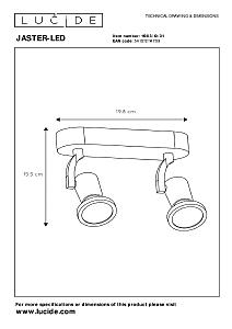 Светильник спот Lucide Jaster-Led 11903/10/31