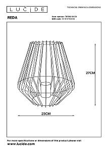 Настольная лампа Lucide Reda 78598/01/30