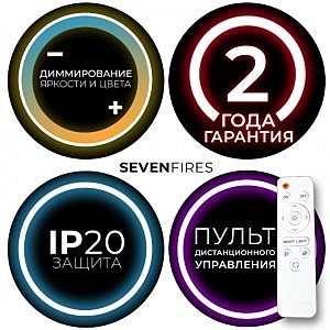 Настенно потолочный светильник Seven Fires Эйри 45104.35.30.77