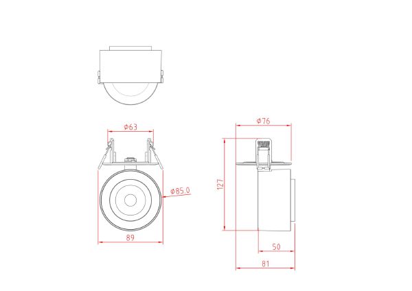 Встраиваемый светильник Maytoni Treo C063CL-L12B4K