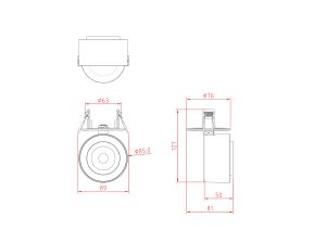 Встраиваемый светильник Maytoni Treo C063CL-L12W4K