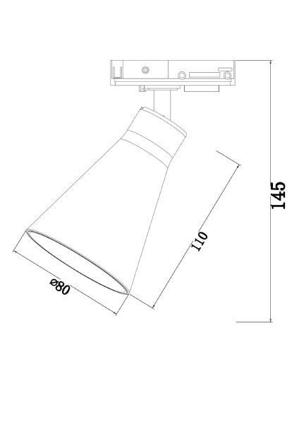 Трековый светильник Maytoni Virar Unity TR022-1-GU10-W