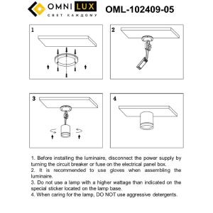 Накладной светильник Omnilux Capurso OML-102409-05