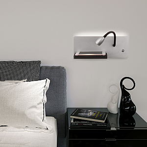 Настенный светильник Elektrostandard Kofro R LED серебро/чёрный (MRL LED 1112)