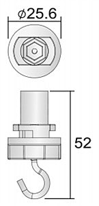 Крюк для 3-х фазной системы Deko-Light D Line 710061