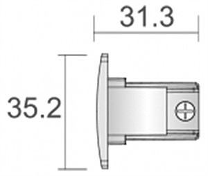 Заглушка для 3-х фазной системы Deko-Light D Line 710068