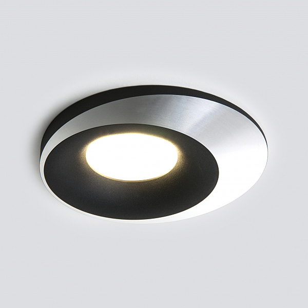 Встраиваемый светильник Elektrostandard 124 MR16 124 MR16 черный/серебро