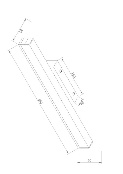 Подсветка зеркал и полок Maytoni Fichte MIR012WL-L9B4K