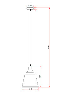 Светильник подвесной Escada Aries 1100/1S