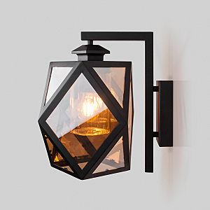 Уличный настенный светильник Elektrostandard Ambra Ambra D (35133/D) чёрный