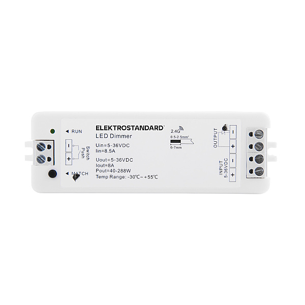 Драйвера для LED ленты Elektrostandard 95005/00 Контроллер 12/24V Dimming для ПДУ RC003