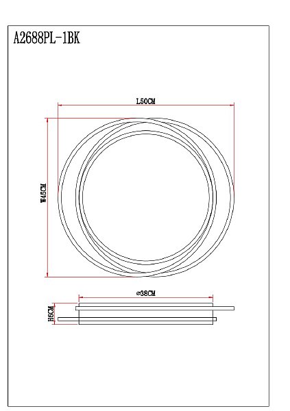 Светильник потолочный Arte Lamp Sonny A2688PL-1BK