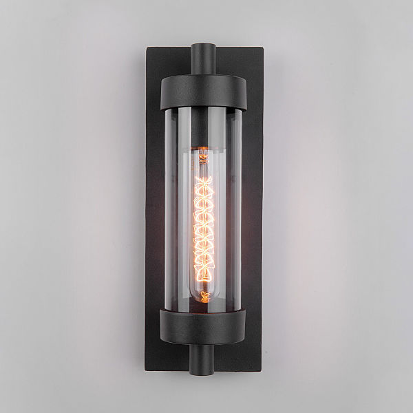 Уличный настенный светильник Elektrostandard Pipe Pipe D (35151/D) чёрный