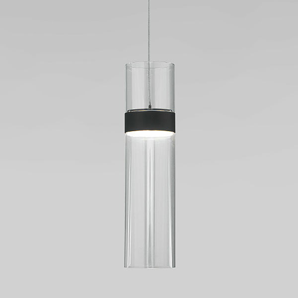 Светильник подвесной Eurosvet Lumen 50244/1 LED черный/прозрачный
