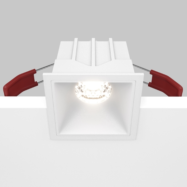 Встраиваемый светильник Maytoni Alfa Led DL043-01-10W4K-SQ-W