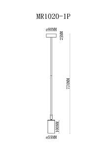 Светильник подвесной MyFar Dereck MR1020-1P