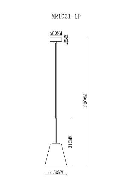 Светильник подвесной MyFar Stiven MR1031-1P