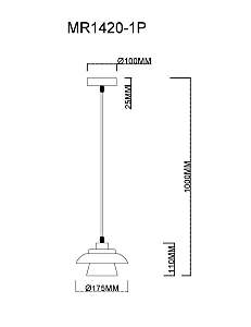Светильник подвесной MyFar Renata MR1420-1P