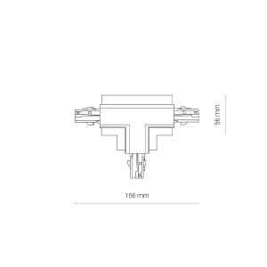 Коннектор T-образный правый Nowodvorski Ctls Power 8681