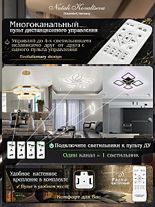 Потолочная люстра Natali Kovaltseva Olimp LED LAMPS 81146