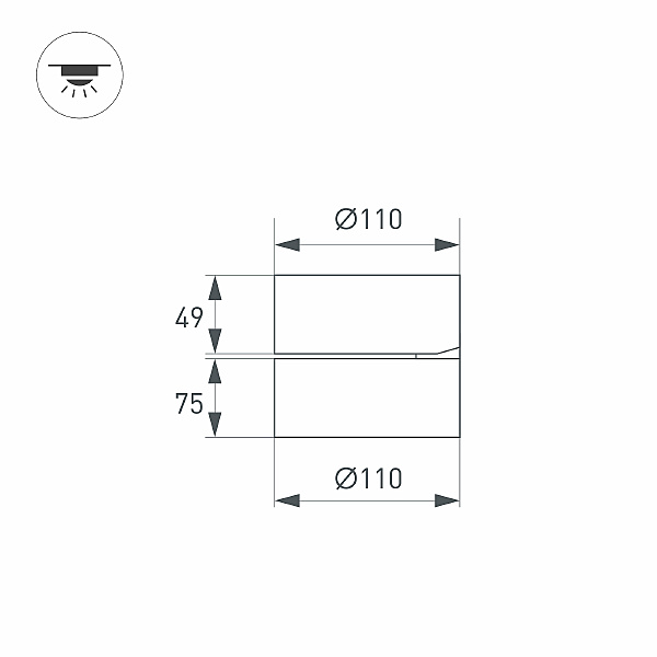 Светильник спот Arlight Rondo Flap 028161