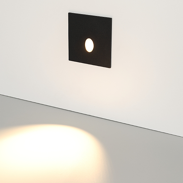 Светодиодный встраиваемый квадратный светильник для стен, лестниц Arlight 031167