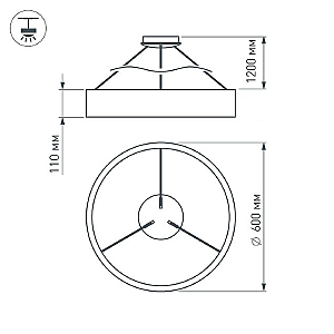 Светильник подвесной Arlight Tor Ring 022149(1)