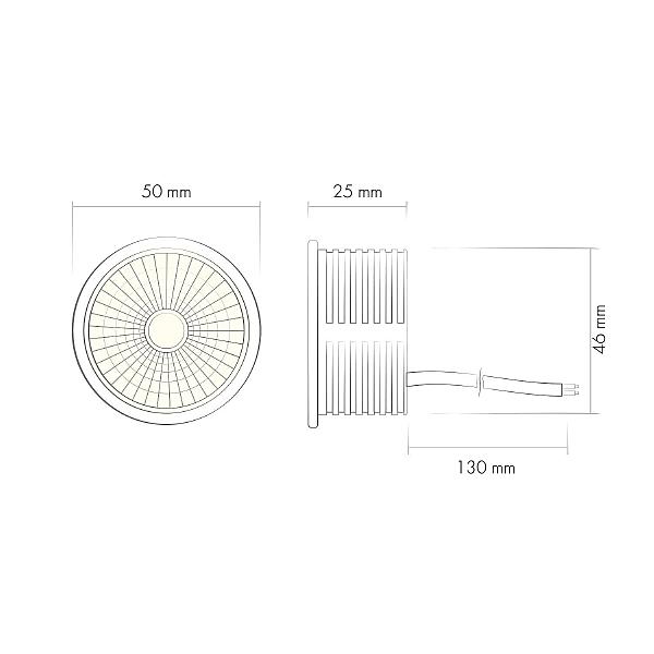 Светодиодный модуль Denkirs Slim Led DK4000-8W dim