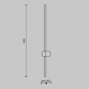 Настенный светильник Maytoni Light stick MOD237WL-L11BS3K