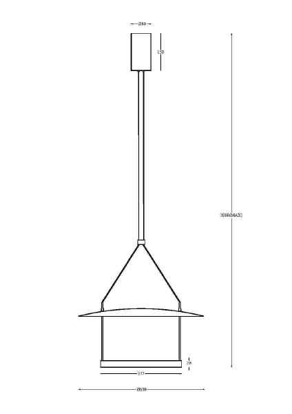 Светильник подвесной Maytoni Ambience MOD280PL-L30B3K