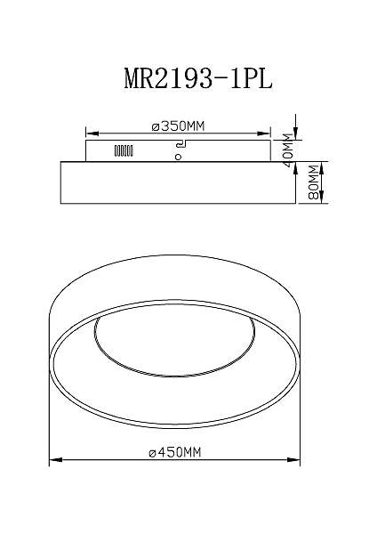 Светильник потолочный MyFar Shannon MR2193-1PL