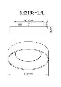 Светильник потолочный MyFar Shannon MR2193-1PL