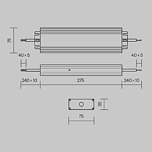 Блок питания Maytoni Power Supply Magnetic PSL008-250W-48V-IP67