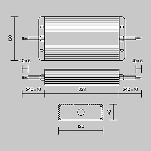 Блок питания Maytoni Power Supply Magnetic PSL008-400W-48V-IP67