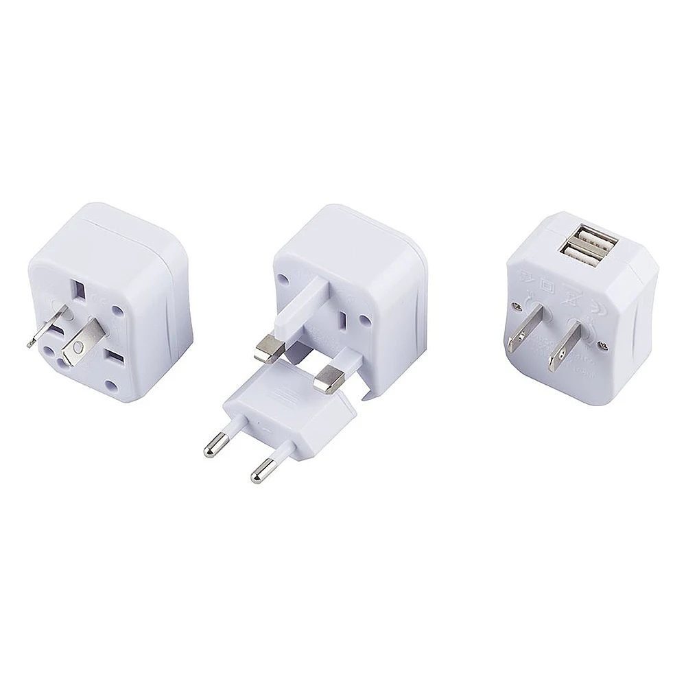 Cетевой переходник (набор из 4 штук+2USB) Stekker 32882