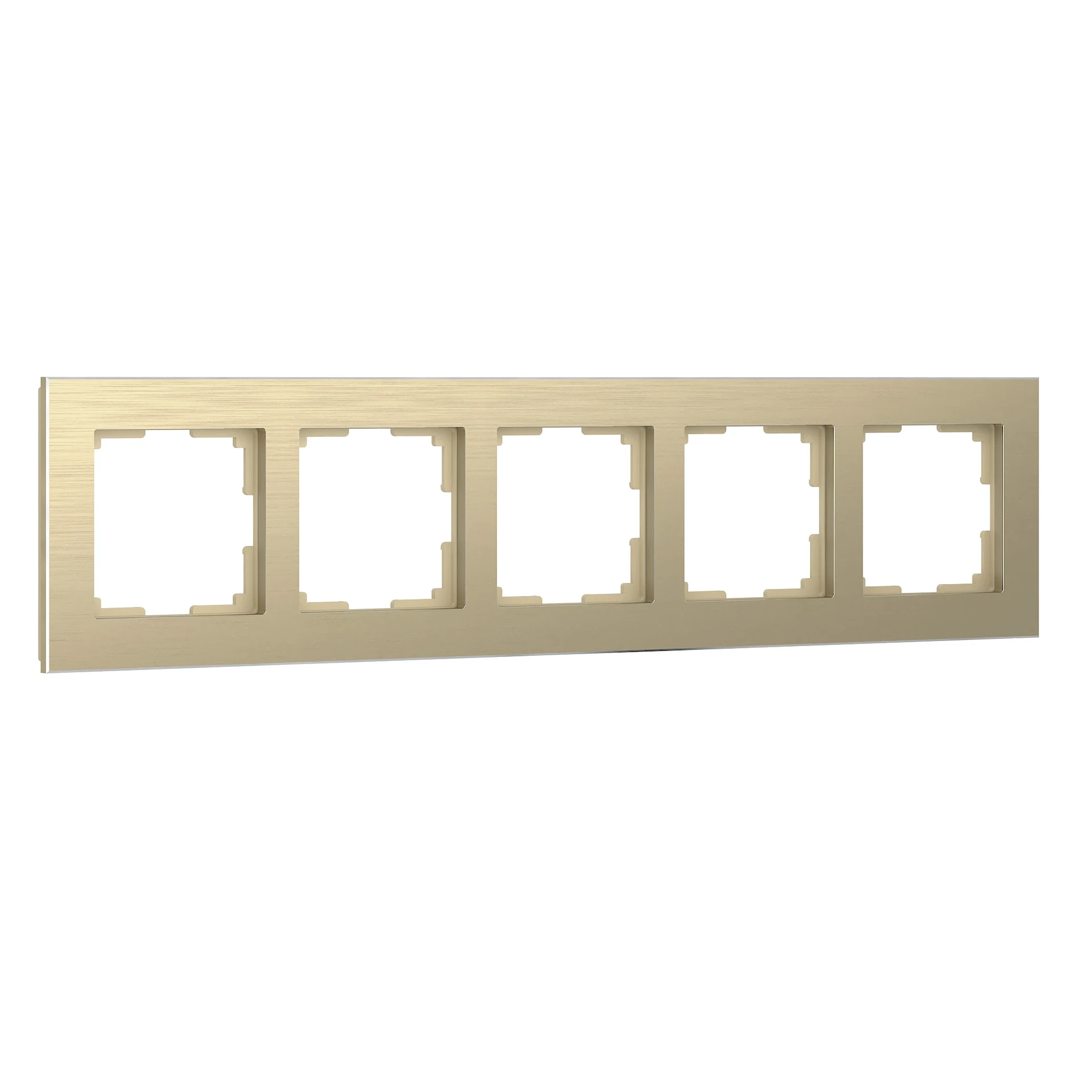 Рамка Werkel W0051711/ Рамка на 5 постов Aluminium (шампань)
