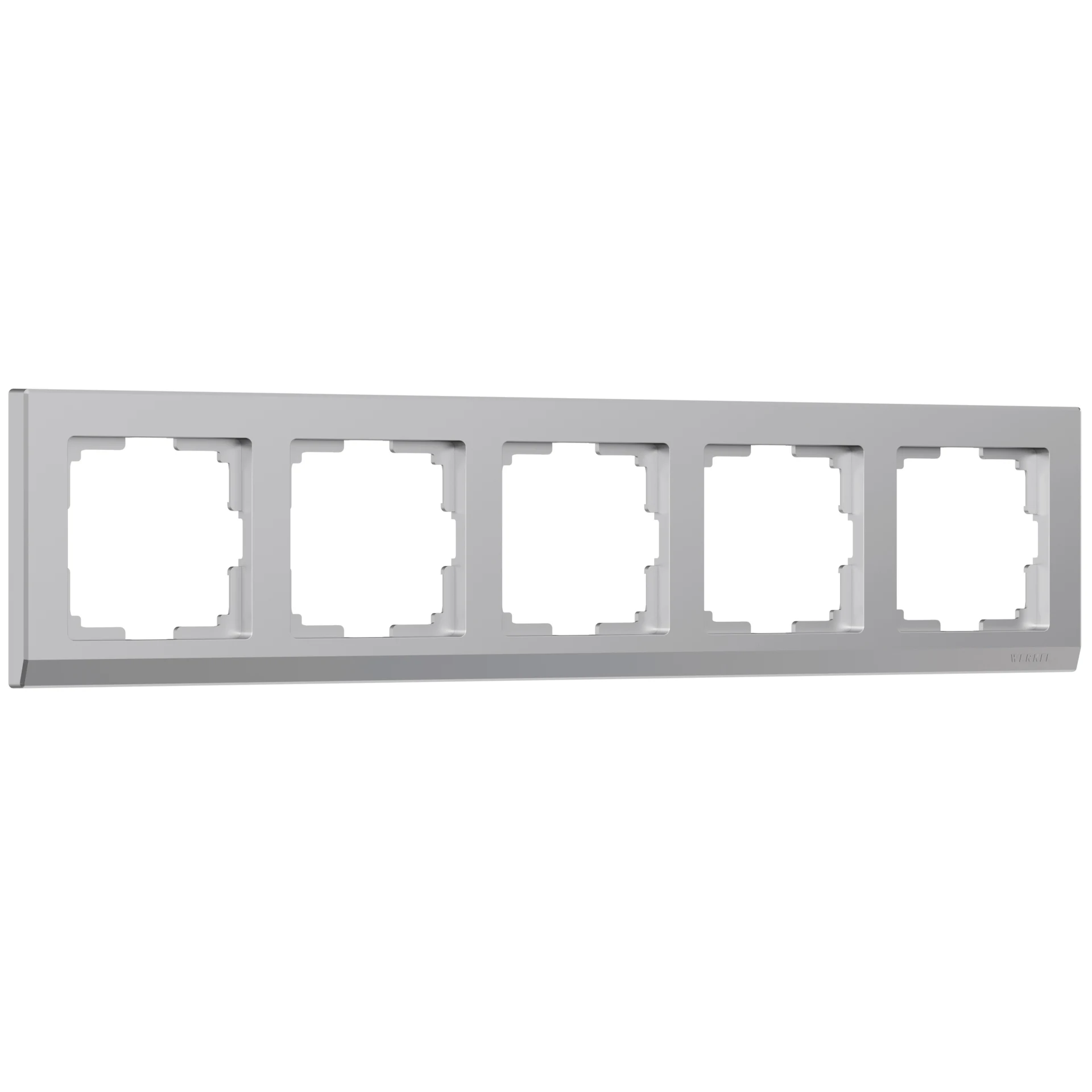 Рамка Werkel W0051806/ Рамка на 5 постов Stark (серебряный)