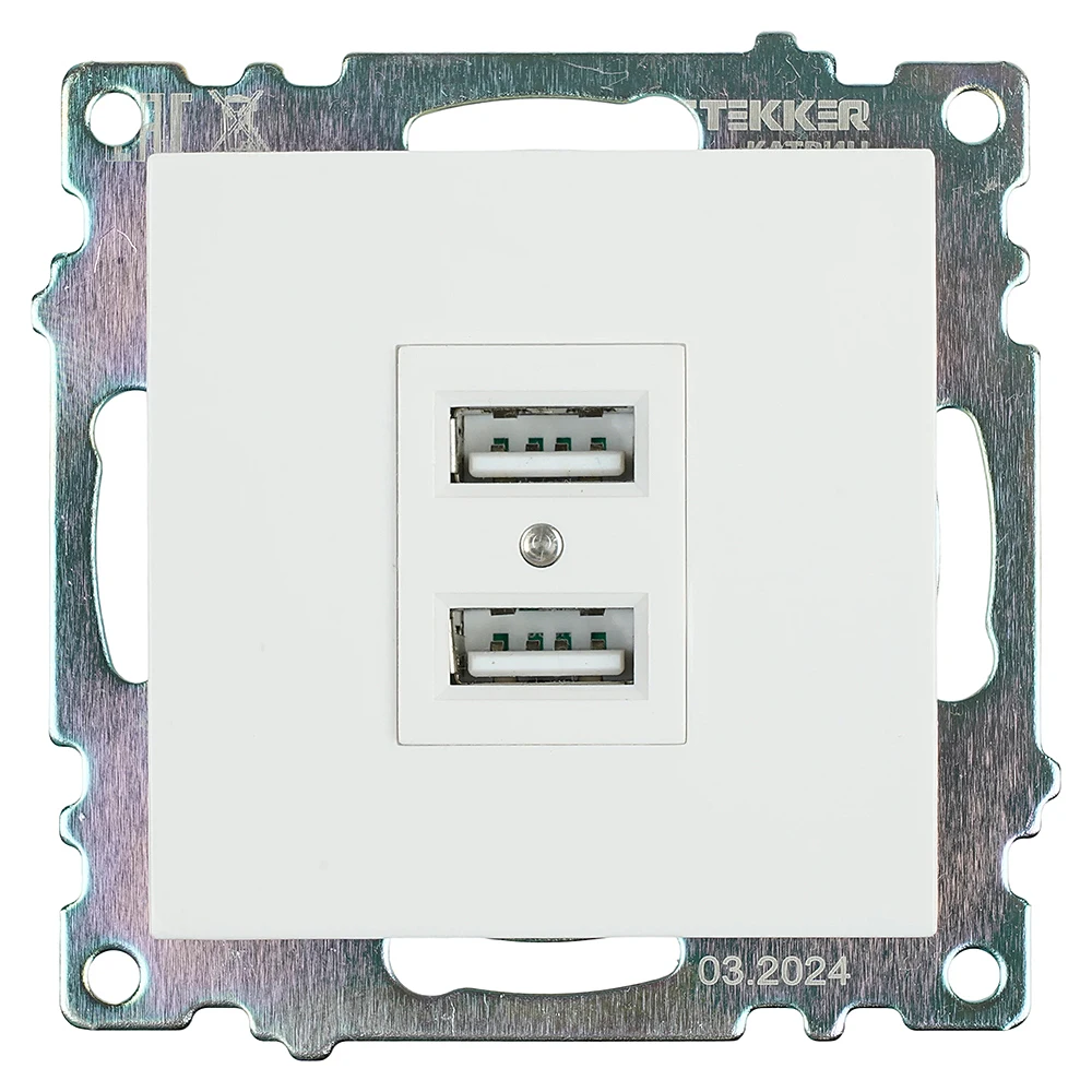 Розетка USB 2-местная Stekker Катрин 39686