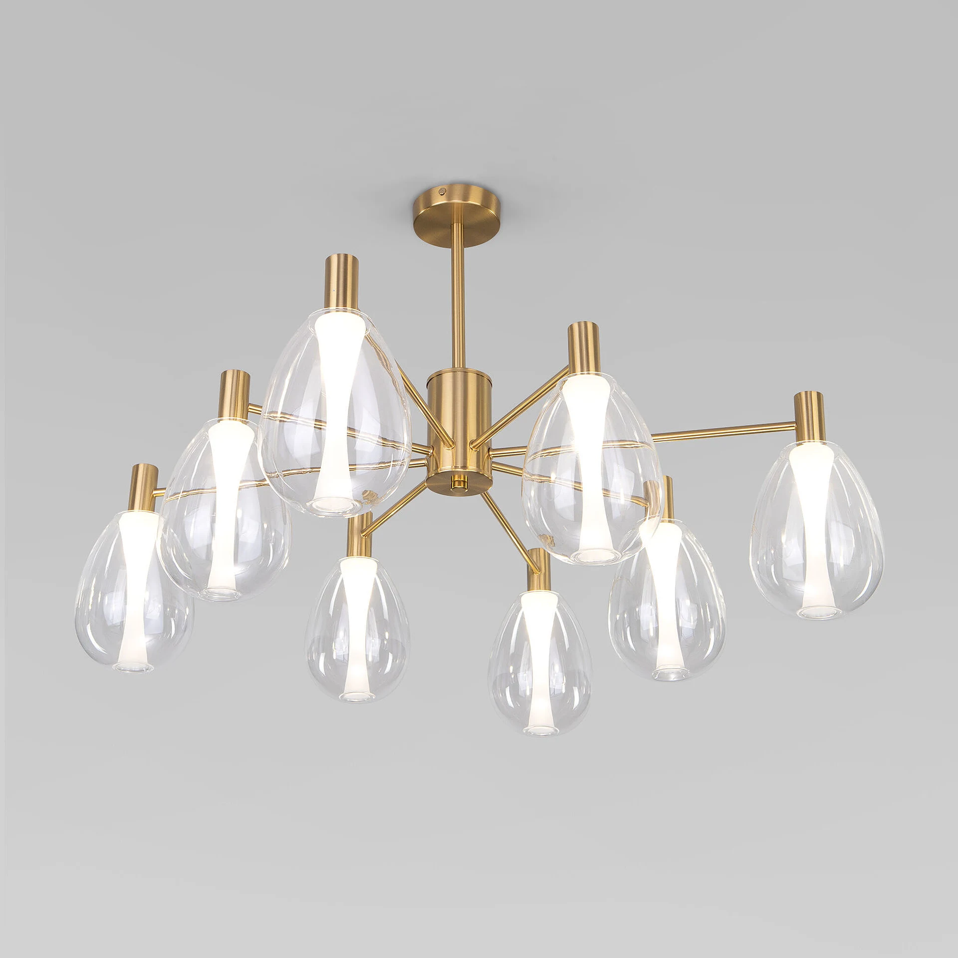 Потолочная люстра Eurosvet Magma 60175/8 латунь Smart