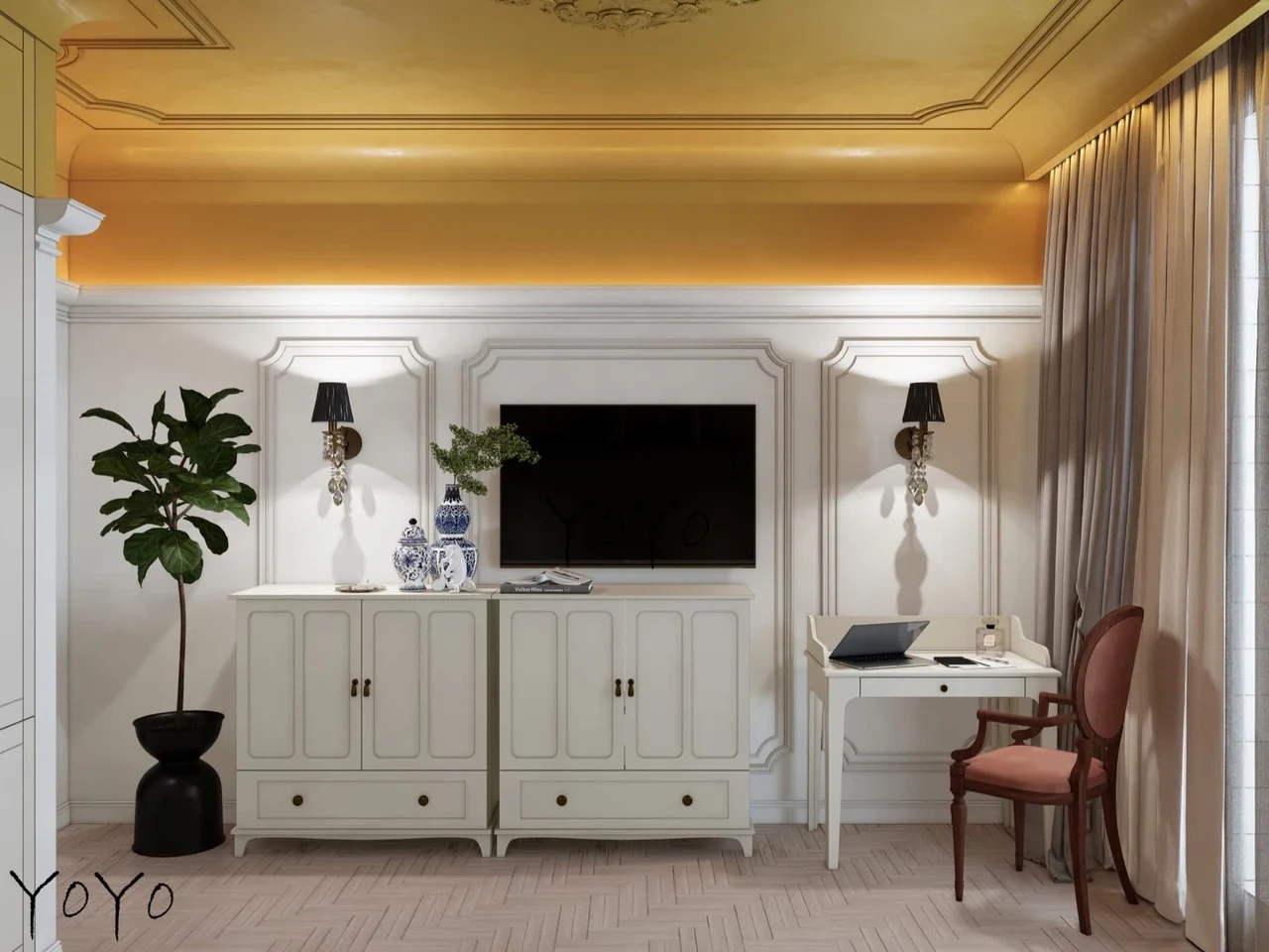 Спальня в проекте «Малоохтинский»