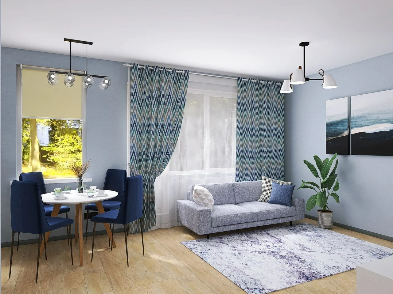 Студия из однушки в Карелии.