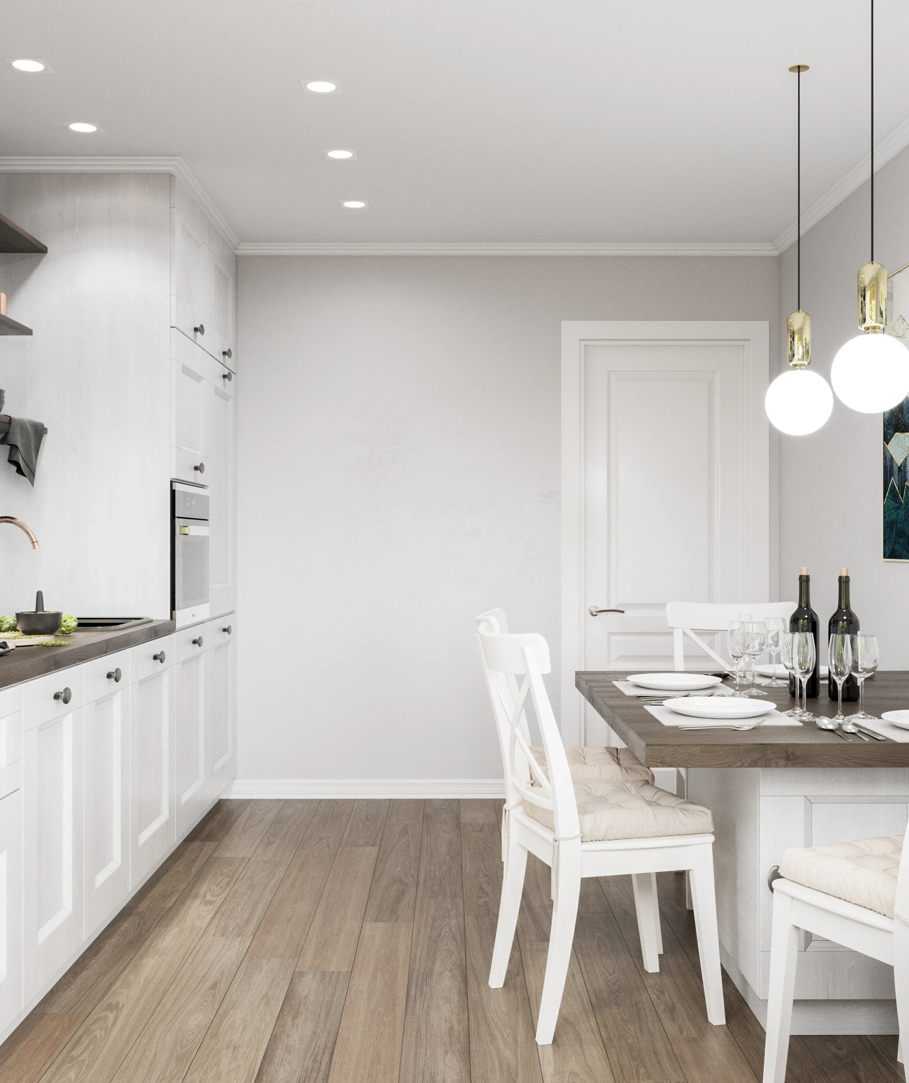 Трехкомнатная квартира 64 кв. м