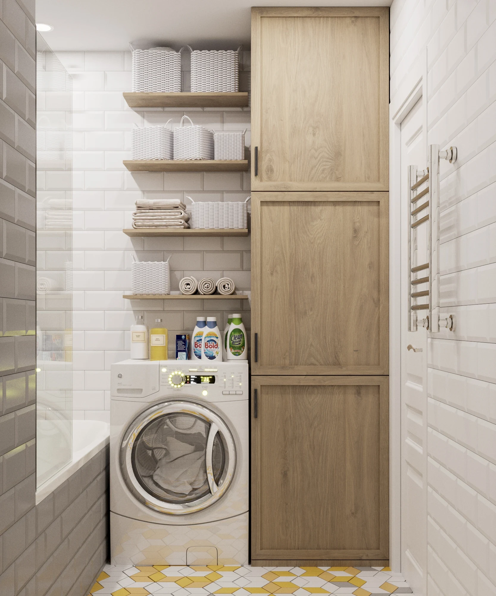 Трехкомнатная квартира 64 кв. м