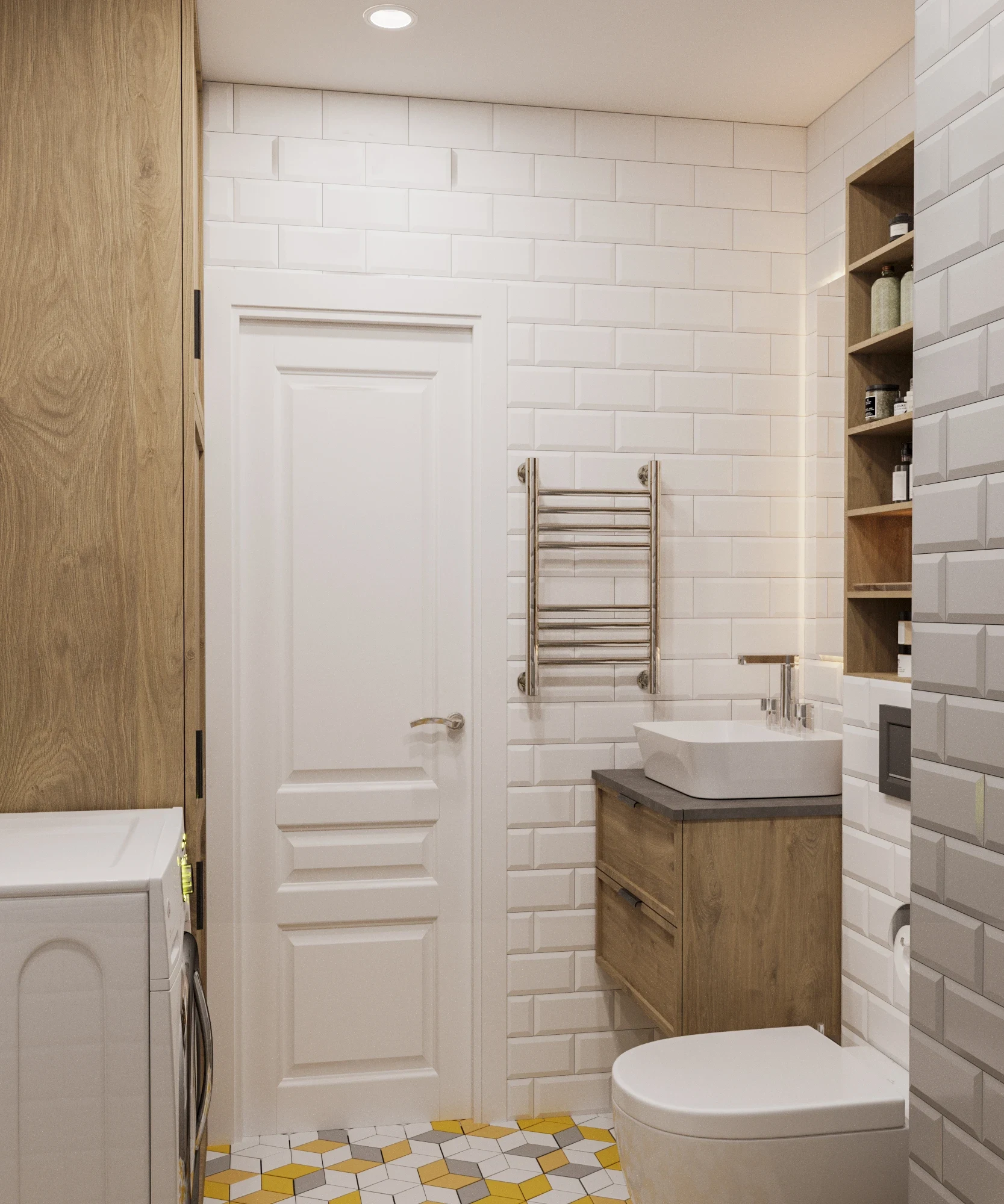 Трехкомнатная квартира 64 кв. м